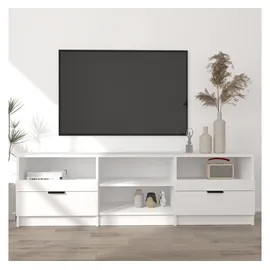 vidaXL TV-Schrank Hochglanz-Weiß 150x33,5x45 cm Holzwerkstoff