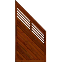 Andrewex Sichtschutzzaun Anschlusselement Nicea Teakfarben 180/90 x 90 cm, eins.