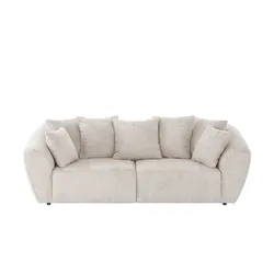 smart Big Sofa  Saturo ¦ creme ¦ Maße (cm): B: 250 H: 81 T: 106