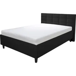 Polsterbett ALINA "Ricardo", schwarz (schwarz tls 10), B:196cm H:102cm L:213cm, Betten, Füße schwarz