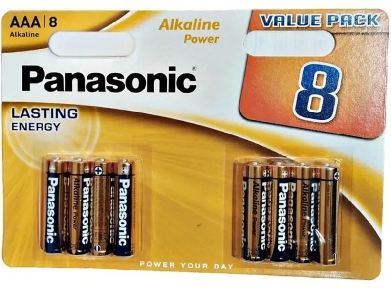 PANASONIC - ALKALINE-BATTERIE AAA LR03, BRONZE, 8 STÜCK IM BLISTER