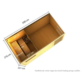 Karibu Hygge mit Vorraum ohne Ofen terragrau