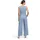 Vera Mont Overall VERA MONT "Damen mit weitem Bein", Damen, Gr. 44, Normalgrößen, blau (light steel blau), Crêpe, Obermaterial: 95% Polyester, 5% Elasthan; Futter: 100% Polyester, ausgestellt, U-Boot-Ausschnitt, Overalls Overall, Bunddetail