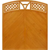 Andrewex Sichtschutzzaun Toulon 180/195 cm x 180 cm Braun/Holz