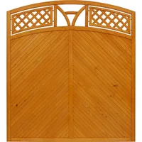 Andrewex Sichtschutzzaun Toulon 180/195 cm x 180 cm Braun/Holz