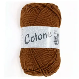 Lana Grossa Cotone | Baumwollbasicgarn | Handstrickgarn aus 100% Baumwolle | 50g Wolle zum Stricken & Häkeln | 125m Garn FB 37