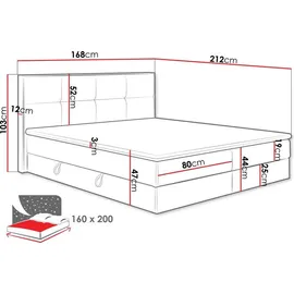 Mirjan24 Euphoria 160 x 200 cm Beige