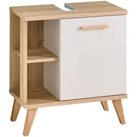 XORA Waschbeckenunterschrank Quickset 966, Eiche, Kaschmir, Eiche, 60.5x65x33 cm,