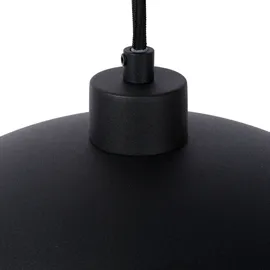 LUCIDE Siemon 1-flg. Ø 40 cm rund schwarz