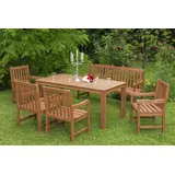 Merxx Santos Set 6-tlg. Bank 157 x 58 x 89 cm