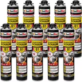 Brandschutzschaum B1 Bauschaum 10 x 750 ml Pistolenschaum Montageschaum Isolbau