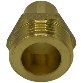 feueranker Rohrstutzen 1 Zoll x 22 mm DN20 Rohranschluss Flachdichtend Messing