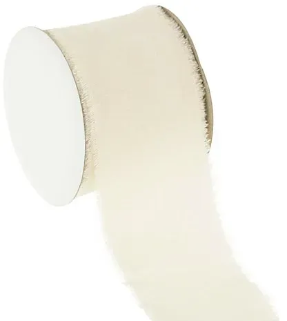Baumwollband, natur, 55 mm, 3 m