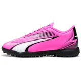 Puma Ultra Play TT JR Soccer Shoe, Poison PINK White Black, 37.5 EU