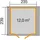 Weka 224 A Gr. 2 Satteldach grau