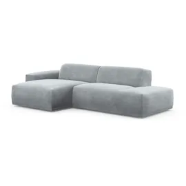 TRENDMANUFAKTUR Ecksofa TRENDMANUFAKTUR "Braga, mit hochwertigem Kaltschaum, L-Form, in Cord erhältlich", grau, B:275cm H:72cm T:160cm, 88% Polyester, 12% Polyacryl, Sofas, Ecksofa, modernes Sofa, Couch mit hohem Sitzkomfort, 275/72/160 cm (B/H/T)