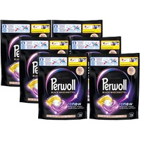 PERWOLL Caps Black Waschmittel 114 (6 x 19 Wäschen), All-in-1 Waschmittel Caps reinigen sanft und erneuern Farben & Fasern, für alle dunklen Textilien, mit Dreifach-Renew-Technologie