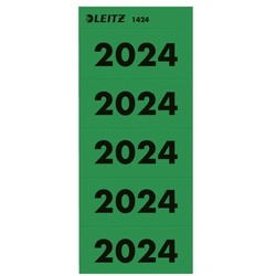 Leitz Selbsklebende Inhaltsschilder 1424 »Jahreszahlen 2024« grün, 8 cm