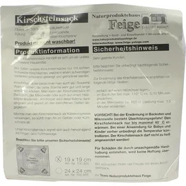 Naturproduktehaus Familie Feige Kirschkernkissen 19x19cm rot