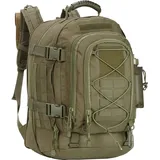 64L Militär Rucksack Sport Reisen, Rucksack Wasserdicht damen und herren, mit laptopfach, Hohe Kapazität | 1051 grün - Grün