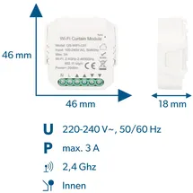 Unitec WIFI Jalousie-Einbaumodul steuerbar per Tuya-App