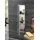 EMCO Asis Plus Hochschrank 90 x 25 cm Grau Glas/Holz/Metall