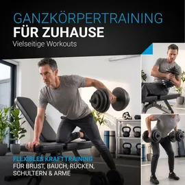 ArtSport Hantelset 20 kg Kurzhantelset schwarz