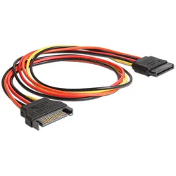 DeLOCK SATA-Stromadapter 15-Pin SATA Stecker auf 15-Pin SATA Buchse