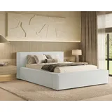 chilly möbel Polsterbett Lugano Weiß Quelle01 180x200cm mit Stauraum - modernes Design weiß 220 cm x 240 cm