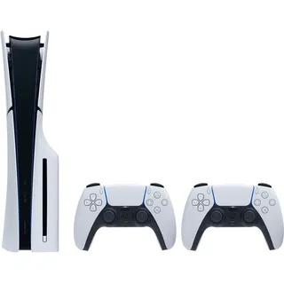 PlayStation 5 Slim mit Laufwerk + Zusätzlicher Controller Weiß