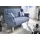 Home Affaire Küchensofa HOME AFFAIRE "Moro", blau, B:138cm H:99cm T:73cm, 60% Polyester, 40% Baumwolle, Sofas, inkl. 2 Stk. Zierkissen gestreift, verschiedenen Stoffe und Farben