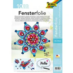 folia Fensterfolie transparent 10 Blatt