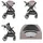 Moni Kinderwagen 2 in 1 Tokyo 22 kg umbaubar Wickeltasche Stoßdämpfer klappbar beige