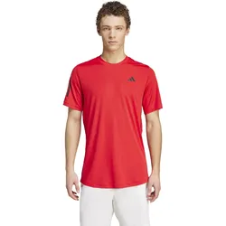 adidas Tennis-Tshirt Club 3-Streifen rot Herren