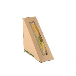PuntoQPack 400 Stk. Sandwichverpackung mit Fenster aus Karton 1 Stk. Ref SSCK1