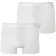 SCHIESSER Trunk Shorts unifarben weiß XL 2er Pack