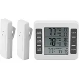 Kühlschrank-Gefrierschrank-Thermometer, digitales Thermometer, akustischer Alarm mit kabellosem Min/Max-Sensorbildschirm