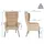 hjh living Ohrensessel HAVENIO Bouclé 73,5 x 88 x 73 cm Beige mit höhenverstellbar