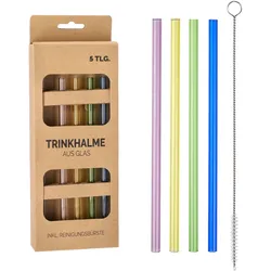 Trinkhalm-Set GLAS COLOUR