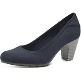 s.Oliver Damen Pumps mit Blockabsatz Bequem, Blau (Navy), 41 EU