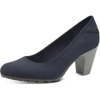 s.Oliver Damen Pumps mit Blockabsatz Bequem, Blau (Navy), 41 EU