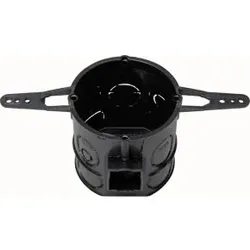 Kopp 370302009 UP Schalterdose mit Nagellaschen, Durchmesser: 60mm, Dosentiefe: 62mm, schwarz, IP20  - 20 Stück