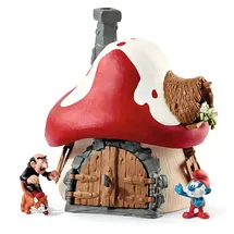 Schleich Schlumpf Haus mit 2 Figuren