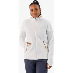 Fleecejacke Damen warm Winterwandern - SH500 Mountain baumwollweiß|baumwollweiß 2XL