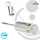 tecuro ew-100 Brauseset mit 5 Funktionen Chrom 160 cm
