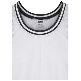 URBAN CLASSICS Tanktop URBAN CLASSICS "Urban Classics Herren Mesh Tanktop", Herren, Gr. M, weiß, 100% Polyester, unifarben, loose fit, Tops Tanktop