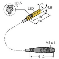 Turck Magnetfeldsensor BIM-UNR-AN6X-0,3-PSG3M