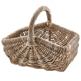 Kobolo CLARA Einkaufskorb Rattan Kubu Grey