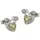 GALLAY Ohrstecker Herz Silber 925 8x5mm