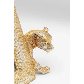 Kare DESIGN Bilderrahmen Leopard 27,5 x 22,5 cm Glas Gold
